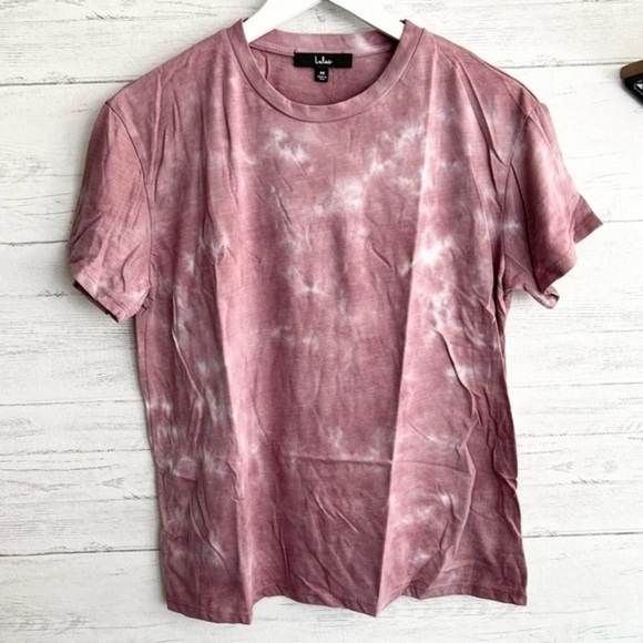 Lulu’s Cozy Livin' Mauve Purple Tie-Dye Tee Size Medium NWT - Picture 5 of 11